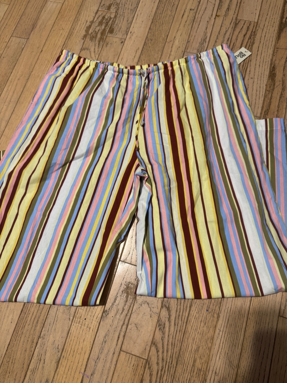 Retro Stripe Wide Leg Beach Pants - XXL (20) - Picture 7 of 9